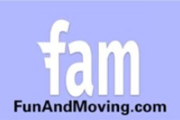 Fun and moving logo