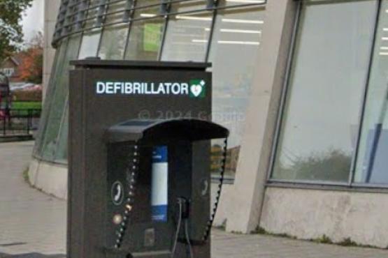 AED outside ASDA Romford